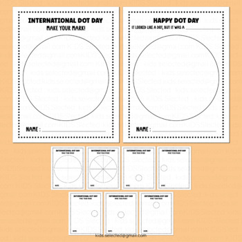 International Dot Day Activities Drawing Creative Thinking Printable 