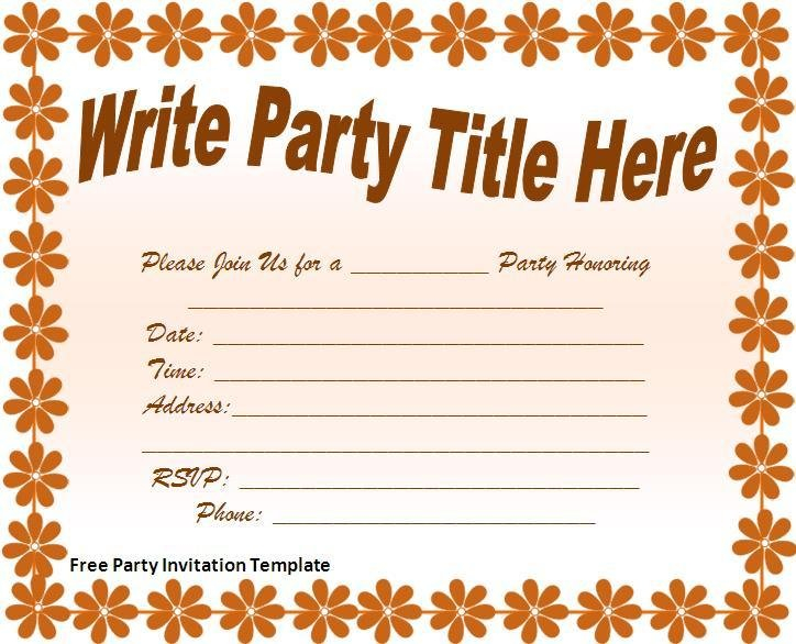 invitation template