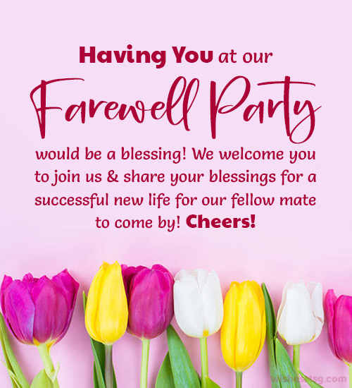 invitation message for event template