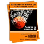 Invitation Template Boys Basketball