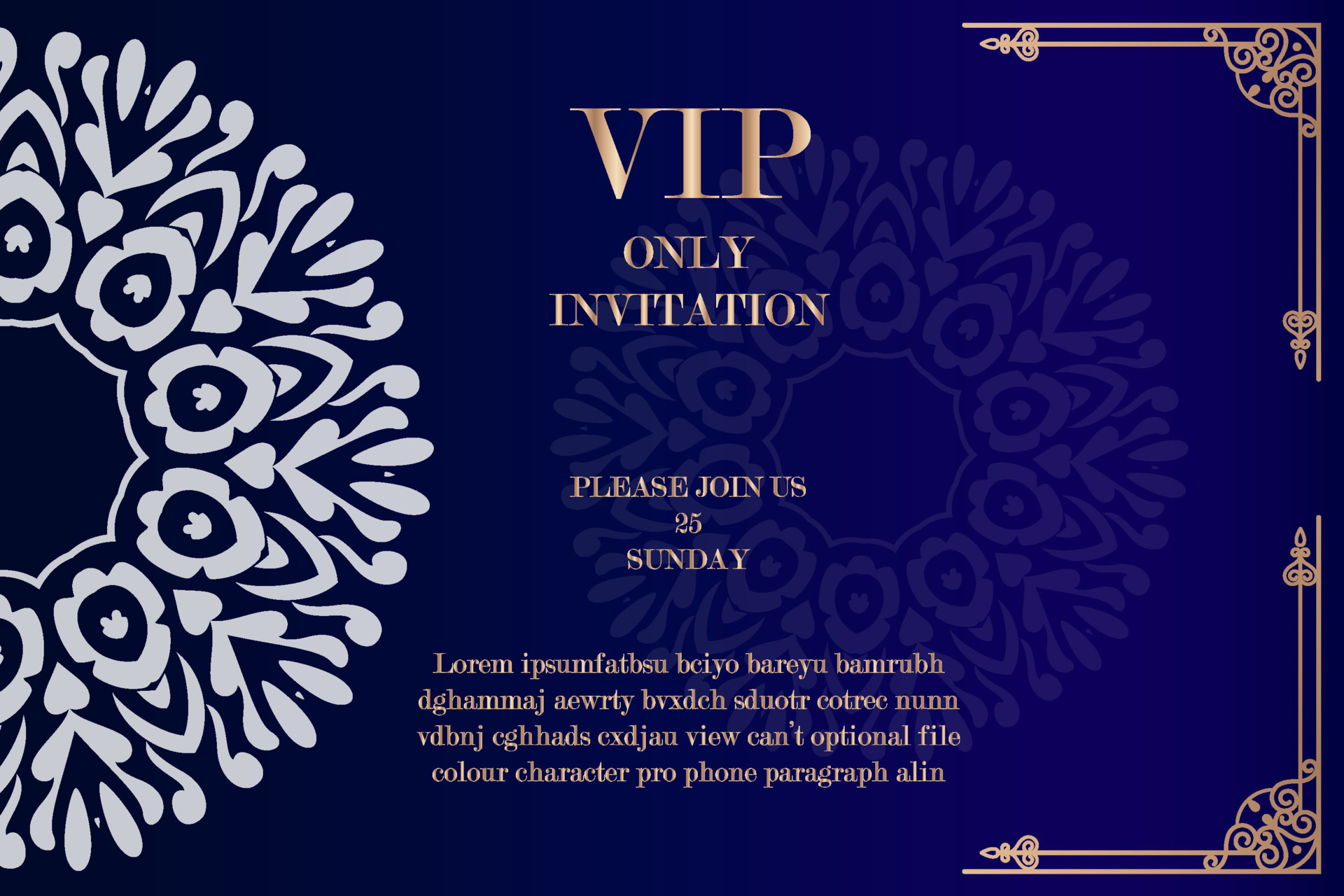 Invitation Template Vector 13022222 Vector Art At Vecteezy