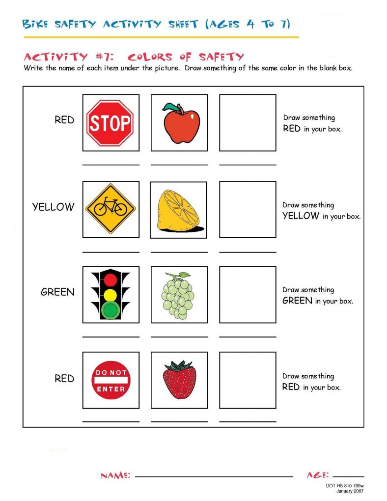 Learning Activities For 4 Year Olds Printables