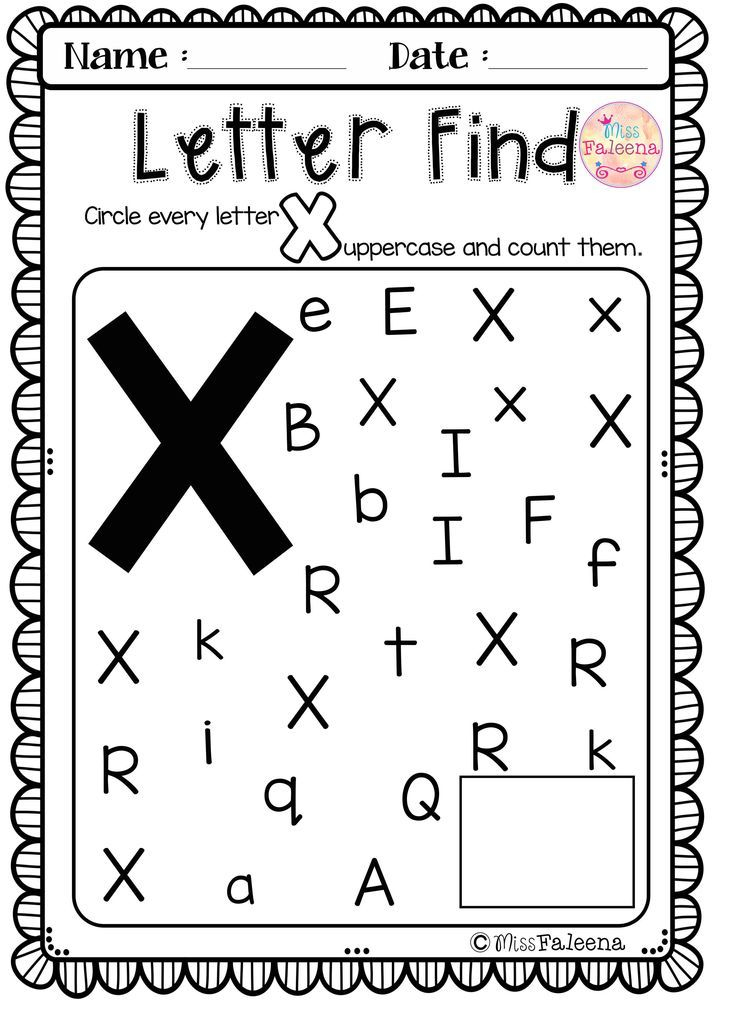 Letter X Worksheets For Preschoolers Printable Worksheet Template 