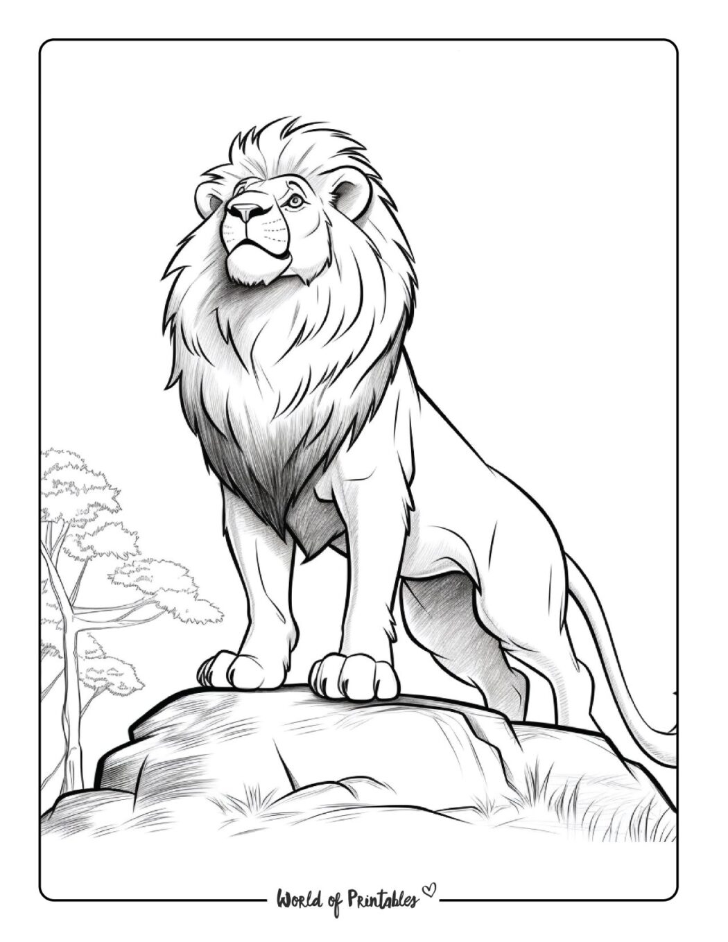 printable lion coloring pages for adults