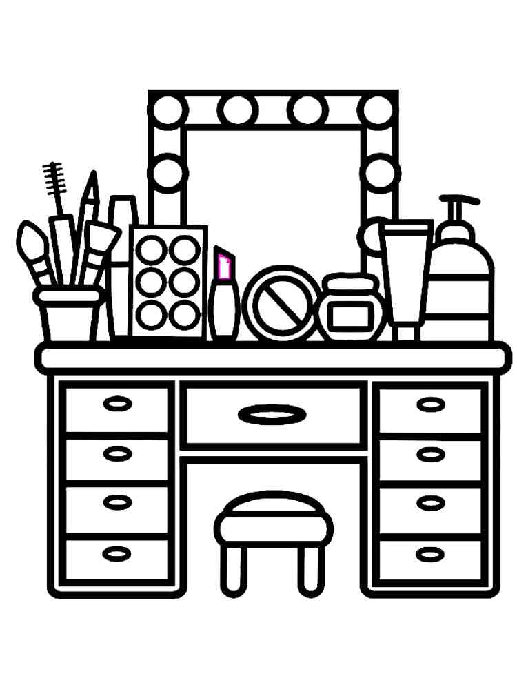 Makeup Coloring Pages