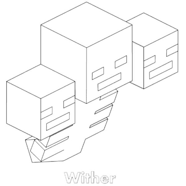 Minecraft Wither Storm Coloring Pages Printable XColorings
