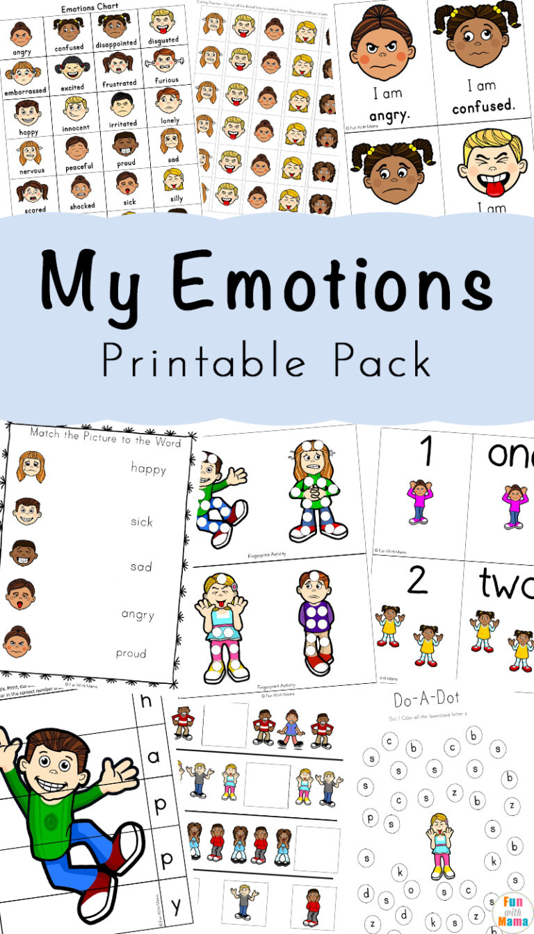 My Emotions Activities Pack Fun With Mama Shop