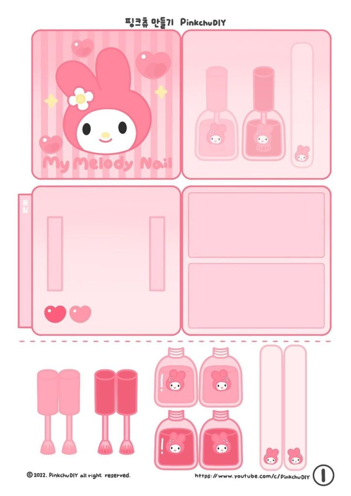 My Melody Paper Doll Printable