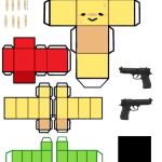 Papercraft Roblox Jim Computer In 2024 Paper Doll Template