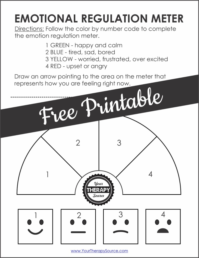 free printable emotional regulation activities for kids pdf