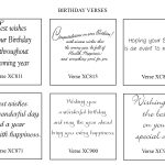 Printable Birthday Card Verses Printable Lab