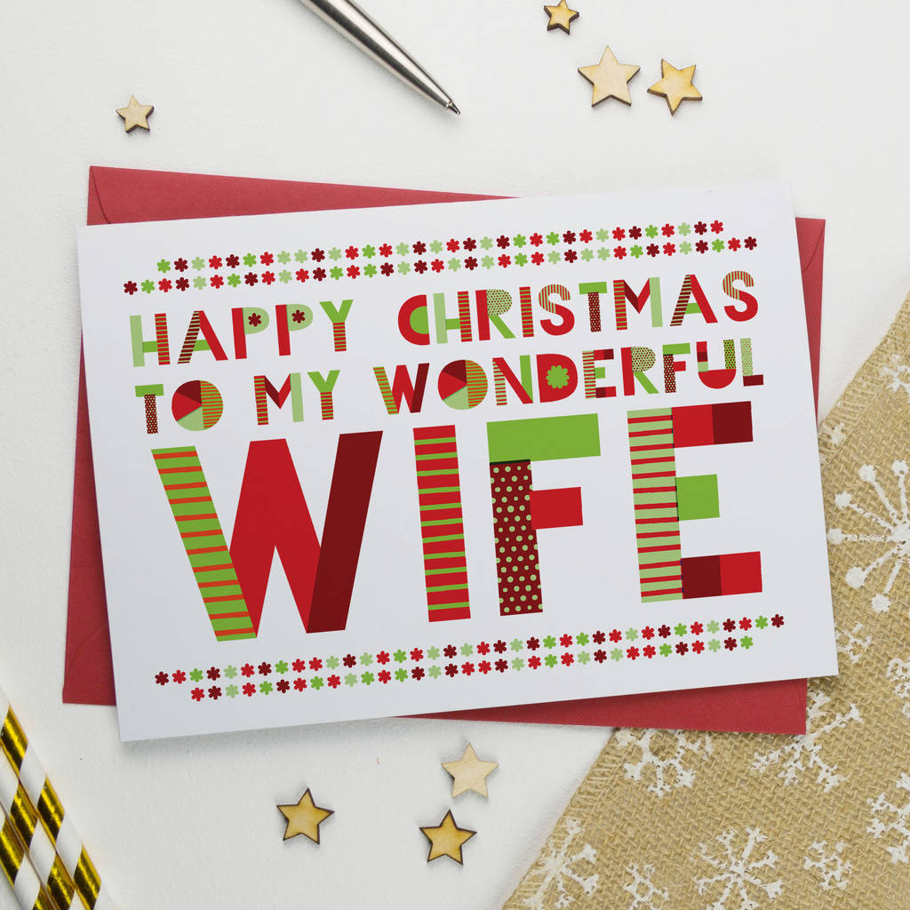 Printable Christmas Cards For Wife