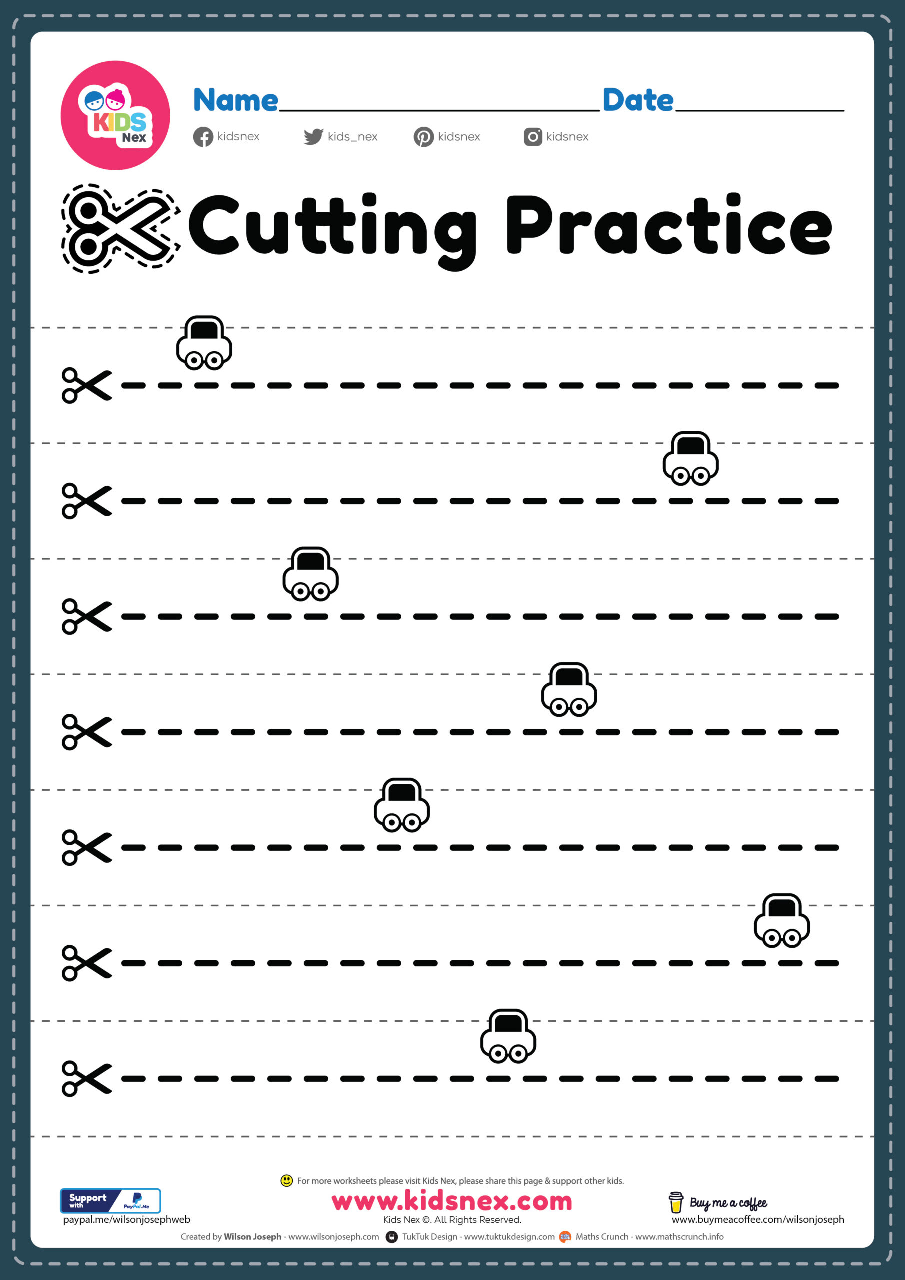 Printable Cutting Activities