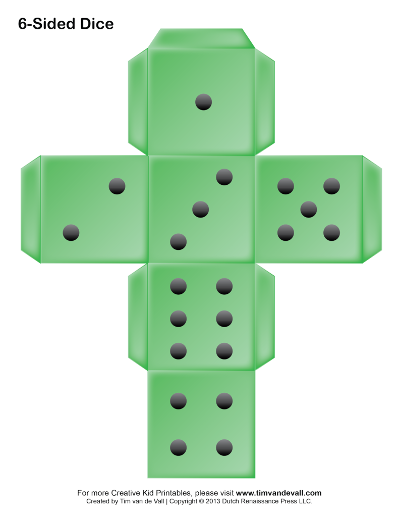 Printable Dice Cliparts co