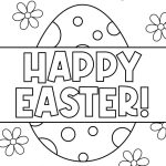 Printable Easter Coloring Page Happy Easter 9 Easter Coloring Pages