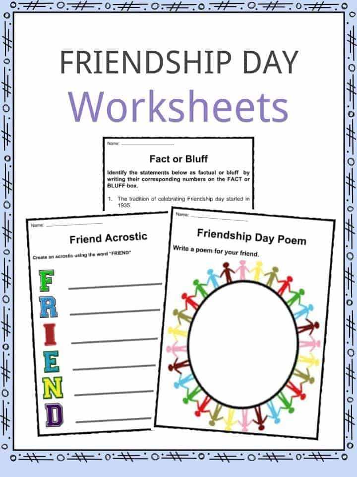 Printable Friendship Activities