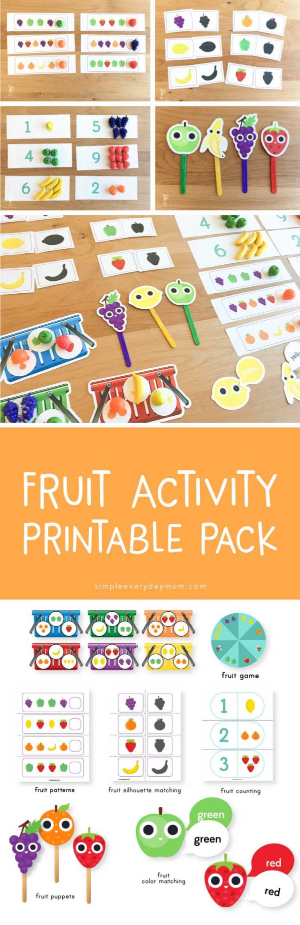 Printable Fruit Activities For Preschoolers