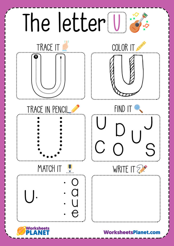Printable Letter U Activities