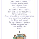 Printable Lord 39 s Prayer Craft Printablee Our Father Prayer The