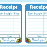 Printable Pretend Play Receipts Play Store Receipts Toy Receipts Toy