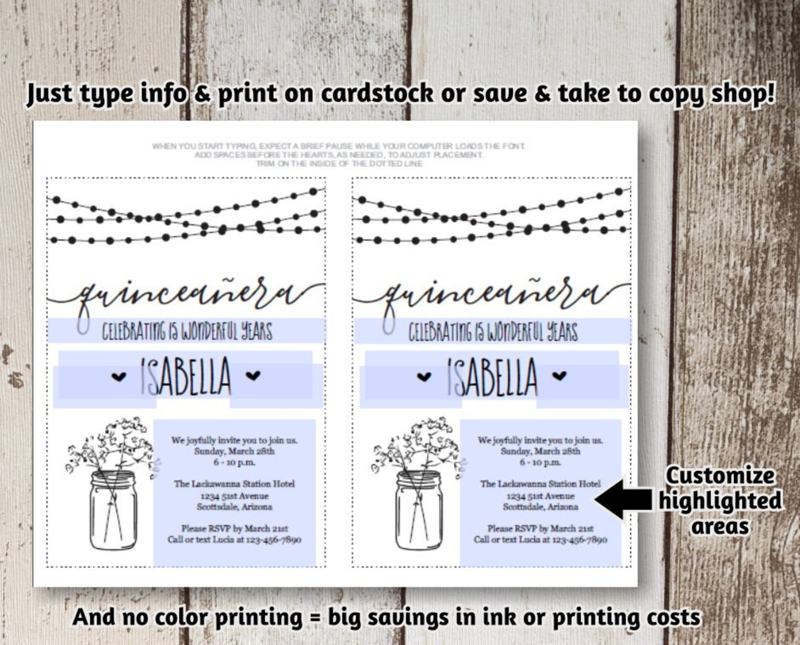 quinceñera invitation template quinceñera invitation template