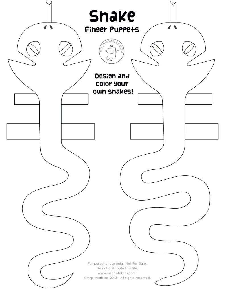 Printable Snake Craft