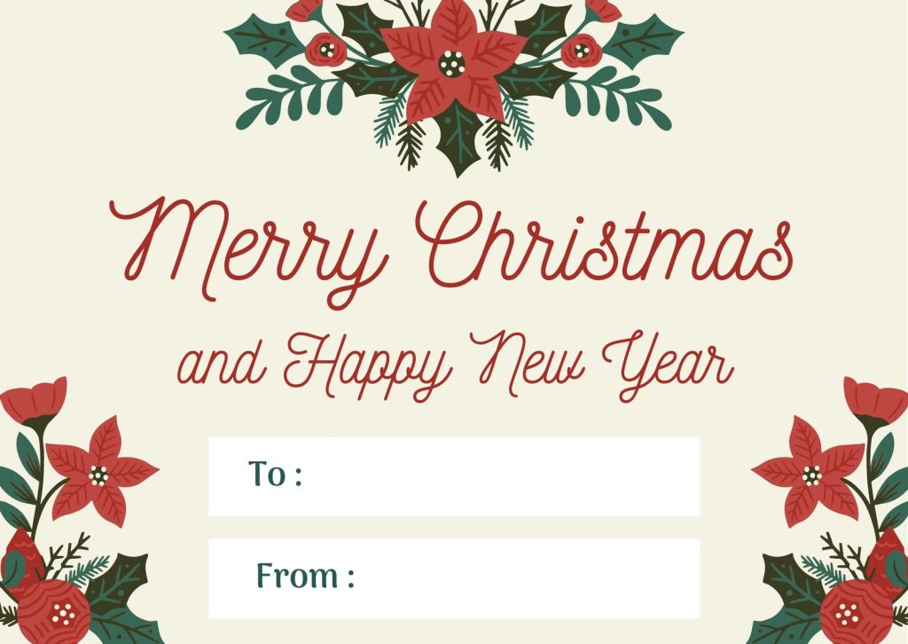 Printable Xmas Card Template Cards Info