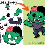 Printable Zombie Craft Build A Zombie Template
