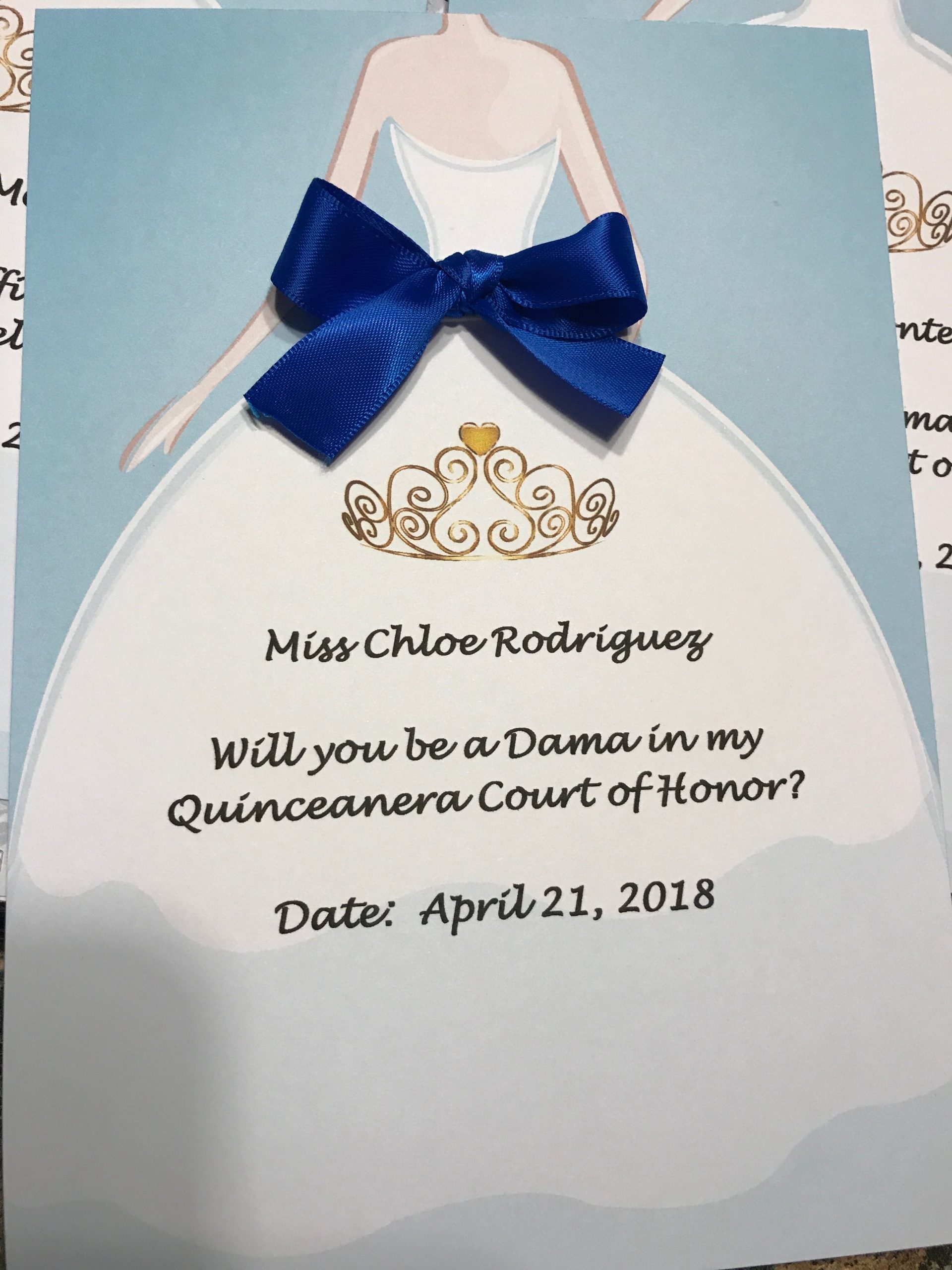 Quince Court Invitation Idea