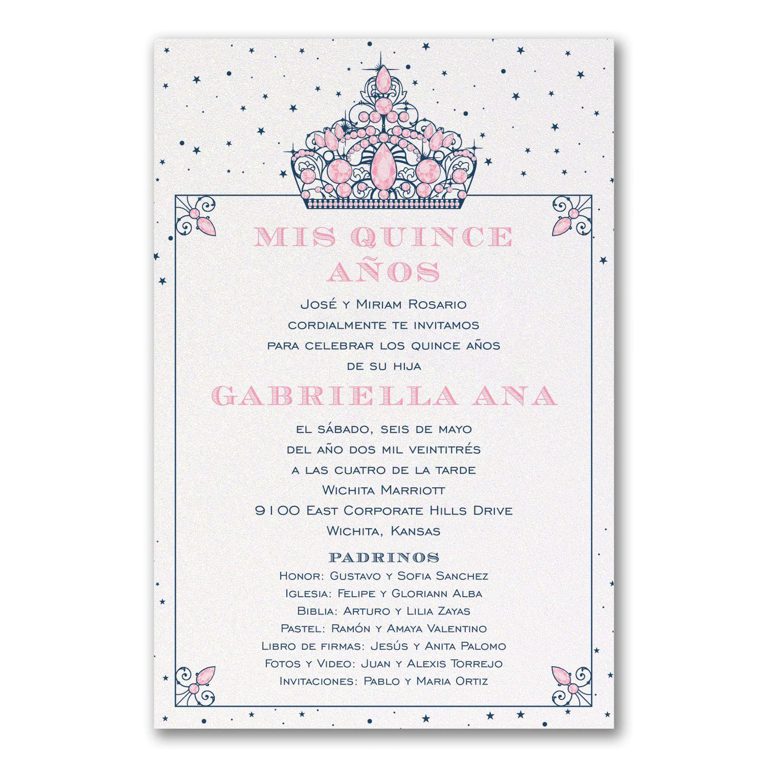Quince Invitation Examples