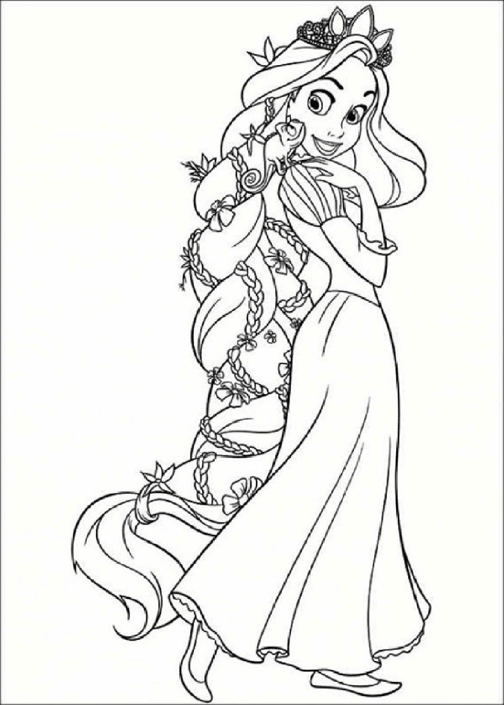 Rapunzel Coloring Pages Printable