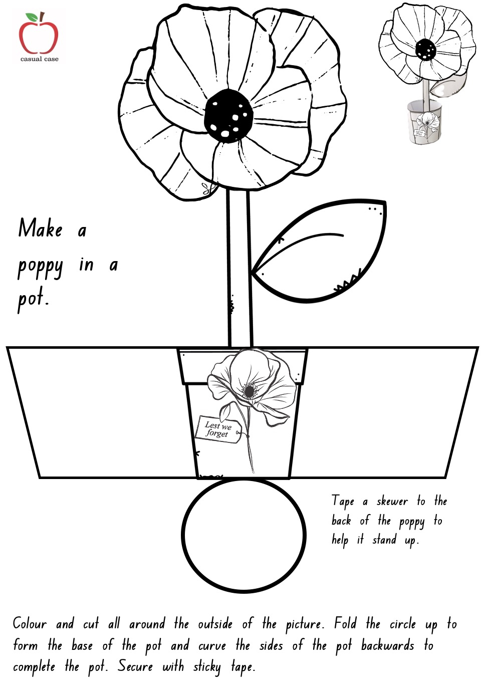 Remembrance Day Craft Activities Casual Case Remembrance Day