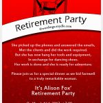 Retirement Party Invitation Wording Exles Infoupdate
