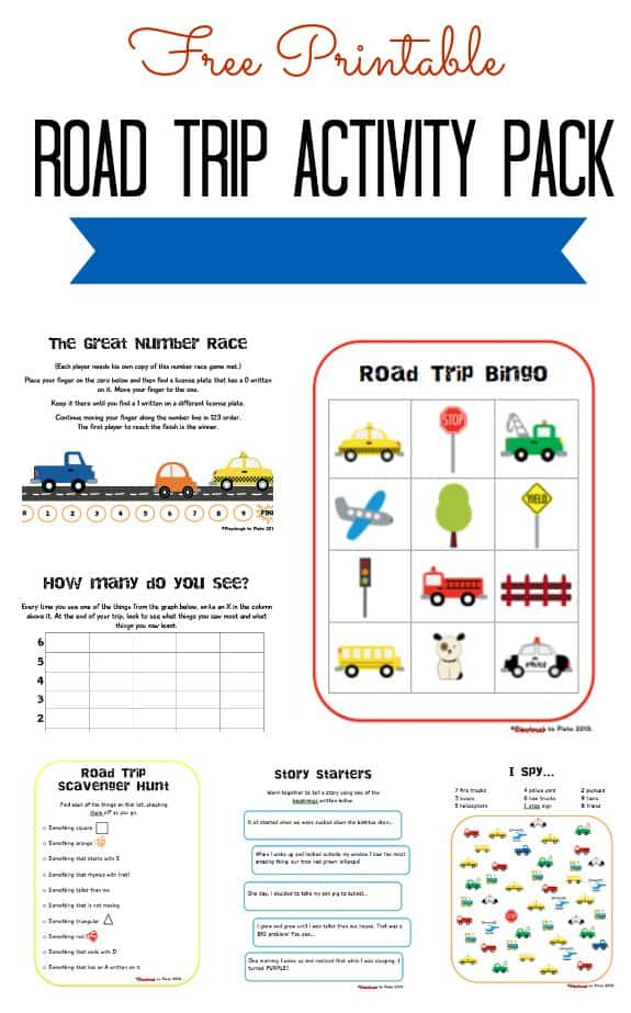 Road Trip Printable Activities