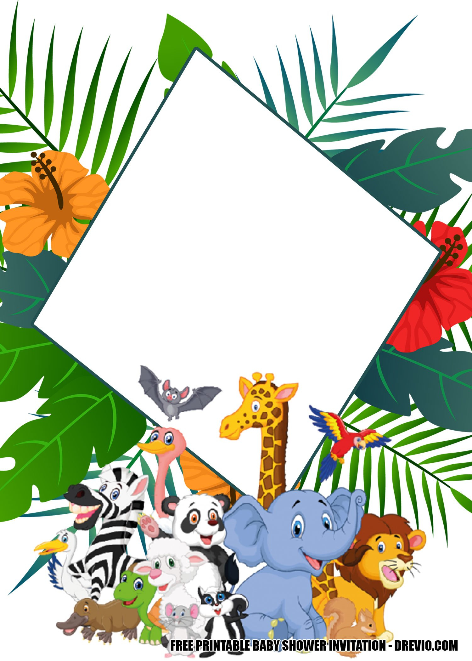 Safari Invitation Template