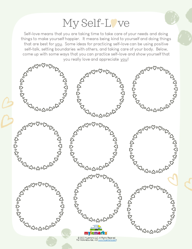 Self Esteem Worksheets For Kids Free Printable Free Worksheets For Kids