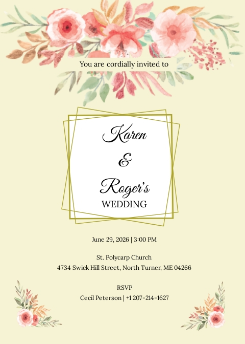 invitation template summer