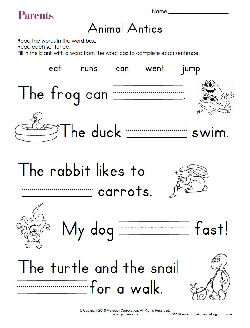 printable kids activities worksheets