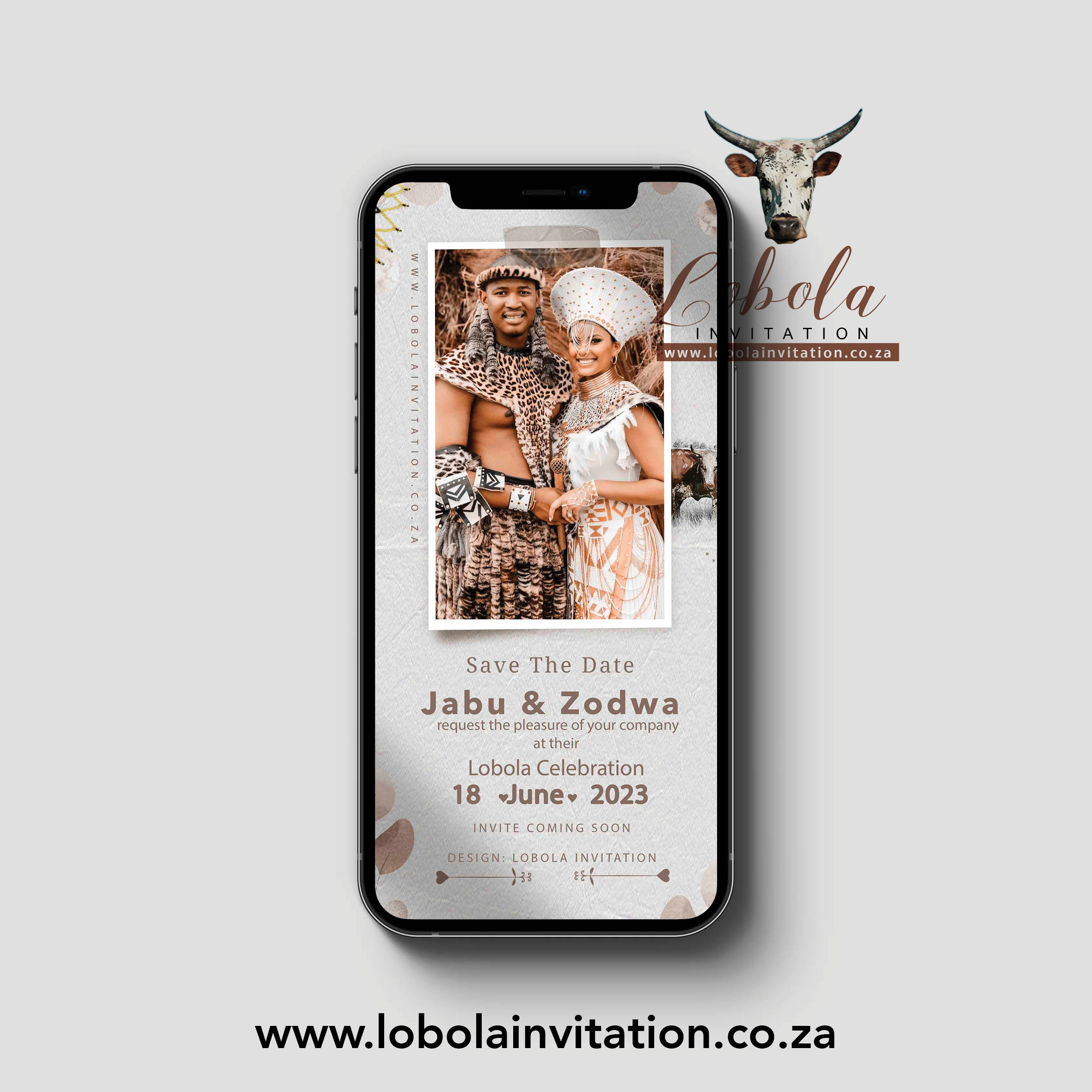 UMembeso Invitation Card Template Lobola Invitation Design