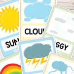 Weather Flash Cards Easy Peasy Learners
