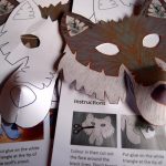 Wolf Mask Printable Craft Kit Kid 39 s Craft Activity DIY Costume