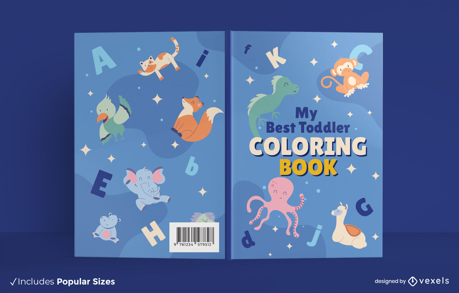 10 Animal Coloring Book Cover