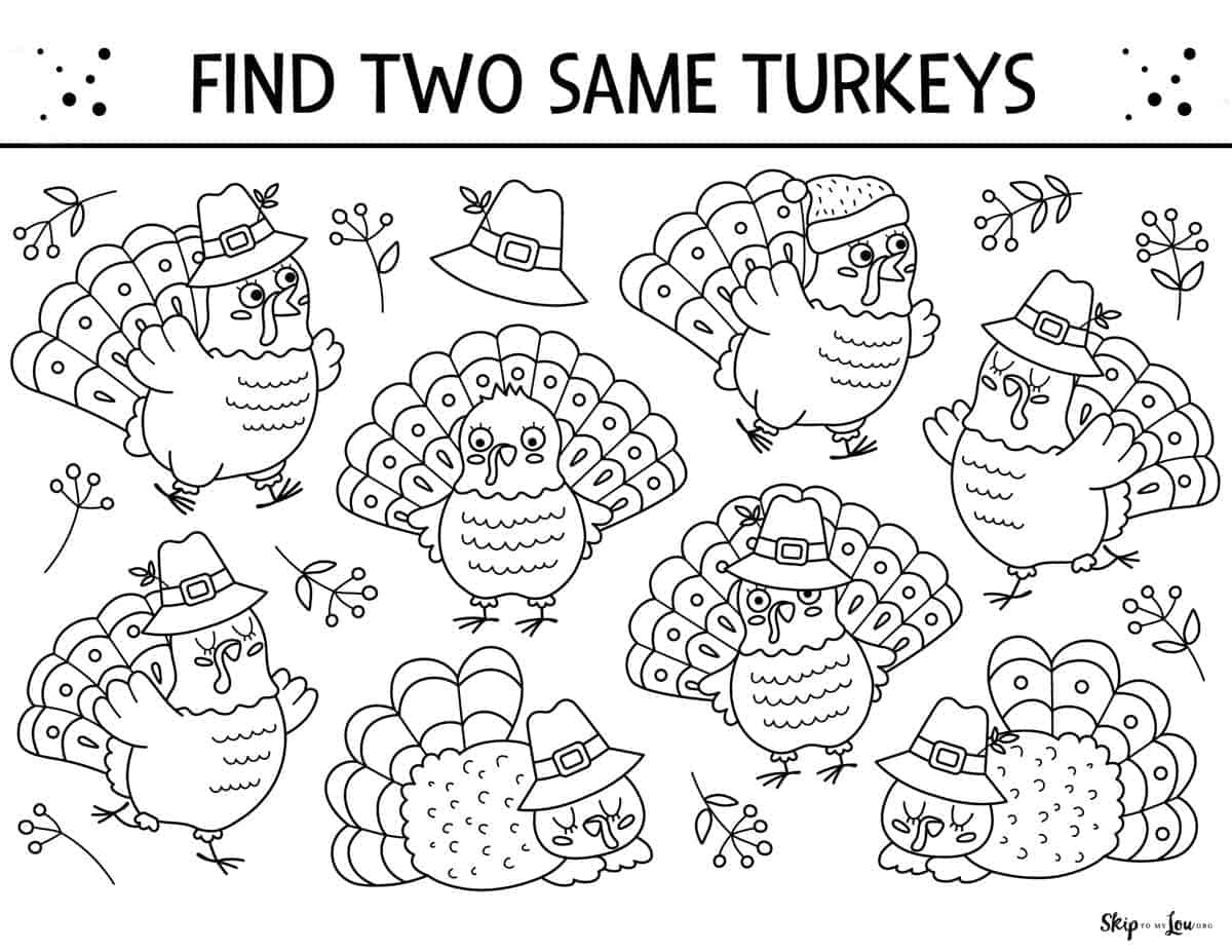 10 Best Printable Thanksgiving Turkey Worksheets Pdf Vrogue co