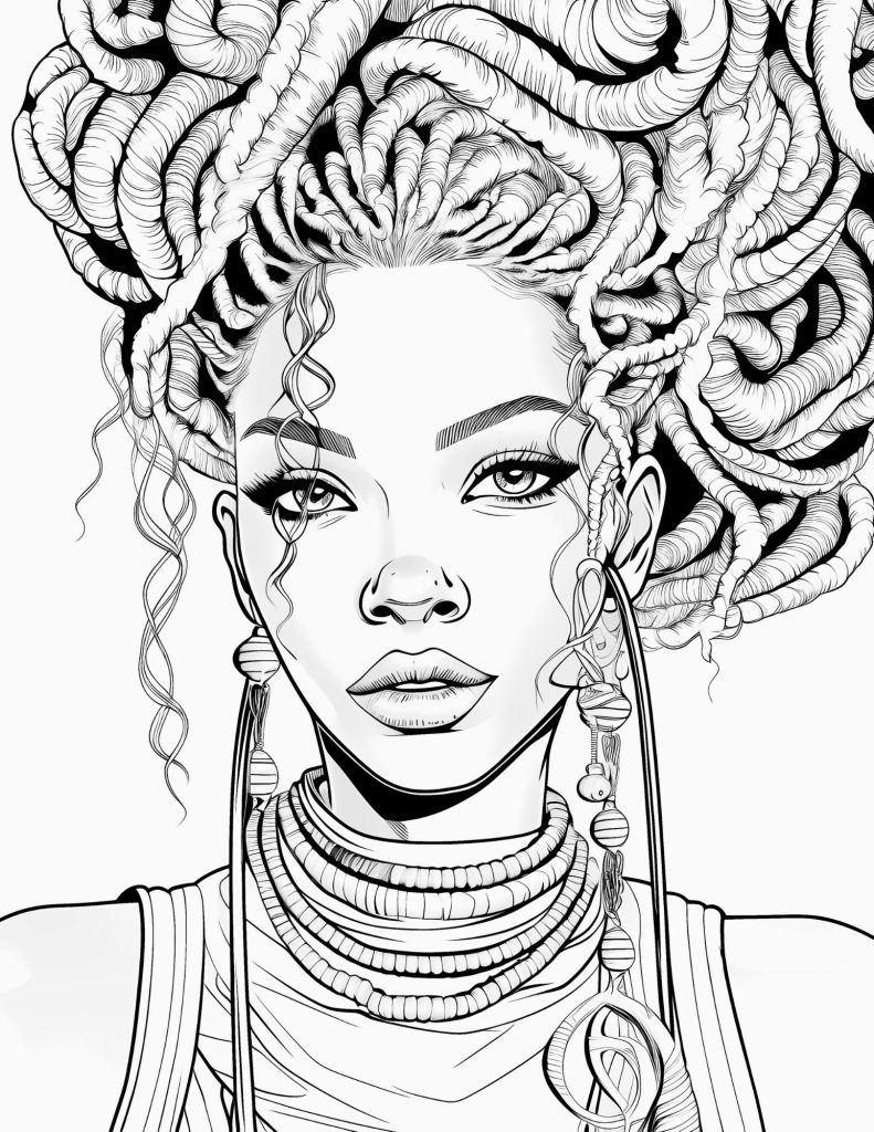 10 Black Woman Coloring Pages African American Coloring Pages Adult