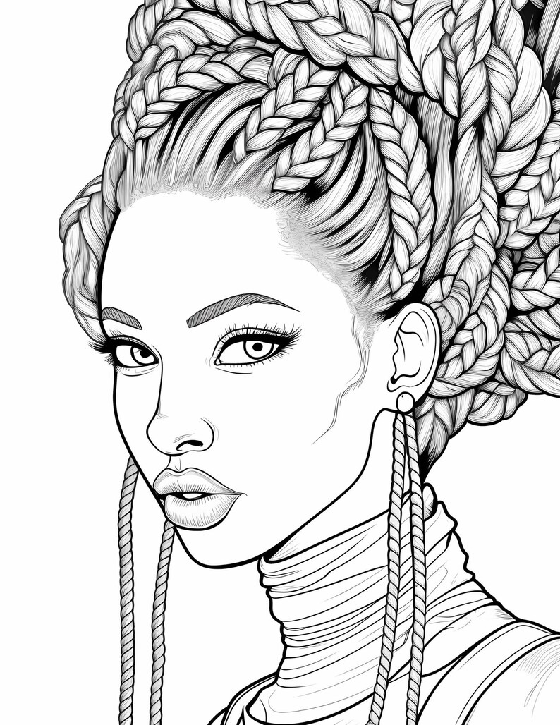 10 Black Women Printable Coloring Pages KoloringPages