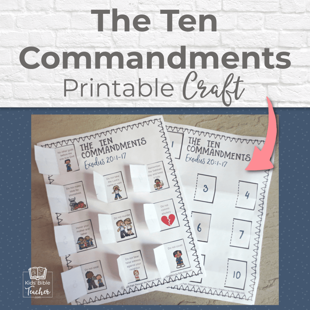 10 Commandments Craft Printables