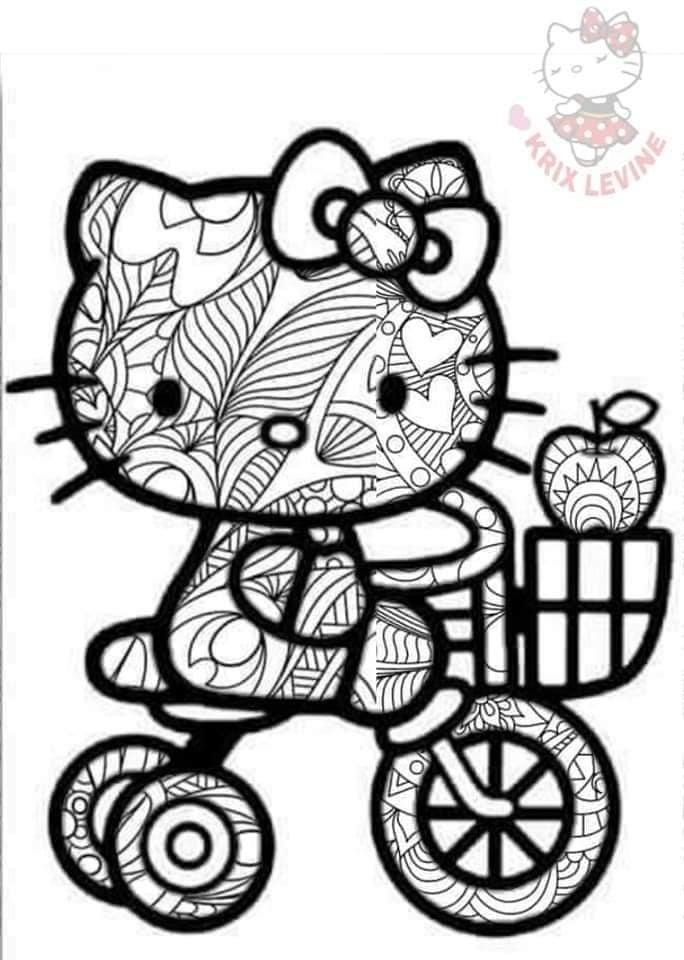 10 Hello Kitty Coloring Pages Monday Mandala Coloring Craze