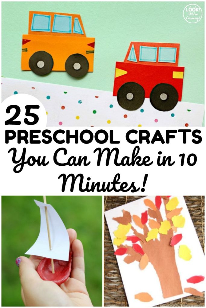 10 Minute Easy Preschool Crafts Look We 39 re Learning
