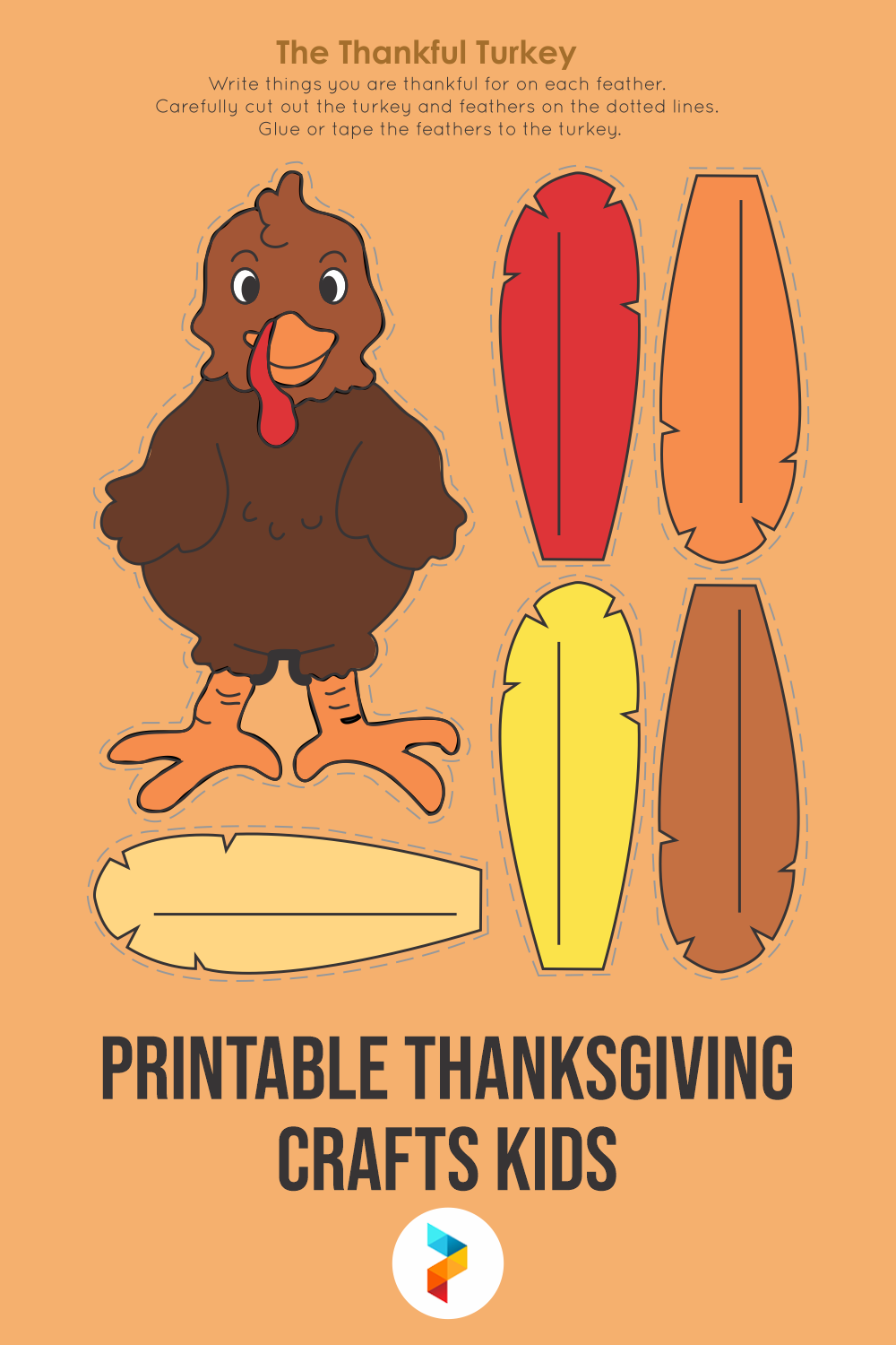 10 Thanksgiving Crafts For Kids Seated At The Table Artofit