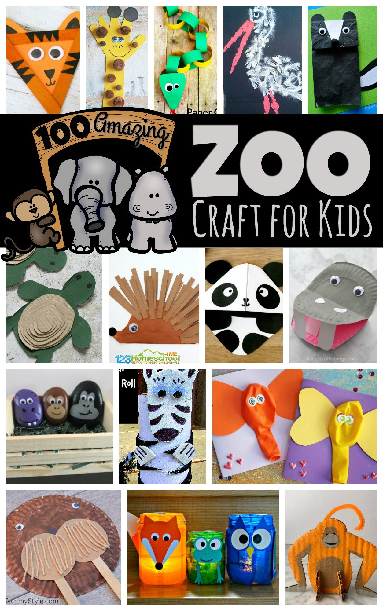 zoo animal craft preschool printable